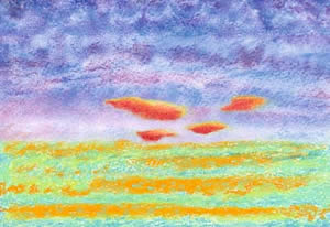 Orange Clouds copyright Christine O'Brien
